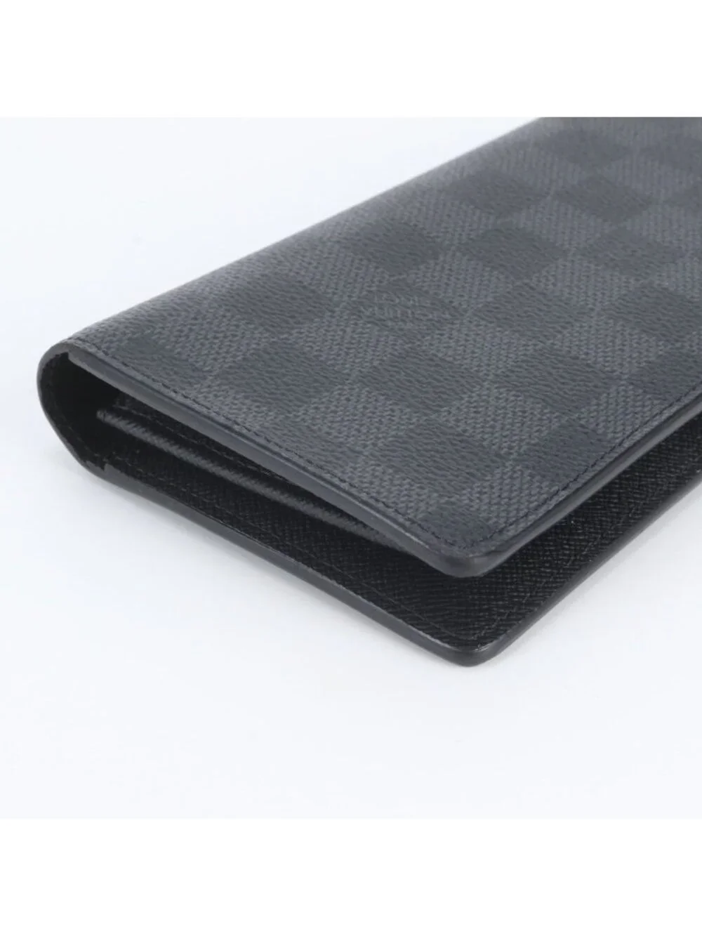 Louis Vuitton Damier Graphite Portefeuille Brazza Leather Wallet